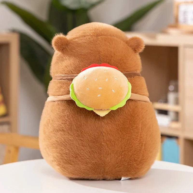 Fluffy Capybara Burger Bag Plushies-Kawaii Dream