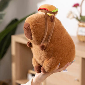 Fluffy Capybara Burger Bag Plushies-Kawaii Dream