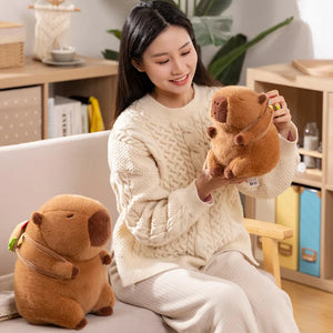 Fluffy Capybara Burger Bag Plushies-Kawaii Dream