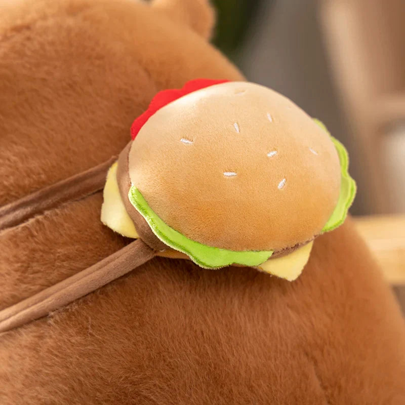 Fluffy Capybara Burger Bag Plushies-Kawaii Dream