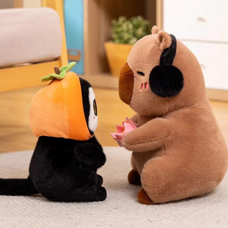 Fluffy Capybara & Monkey Plushie Pals-Kawaii Dream