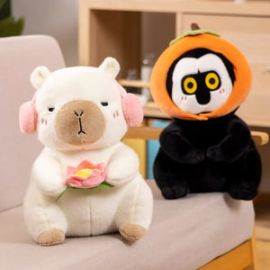 Fluffy Capybara & Monkey Plushie Pals-Kawaii Dream