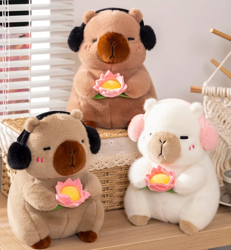 Fluffy Capybara & Monkey Plushie Pals-Kawaii Dream