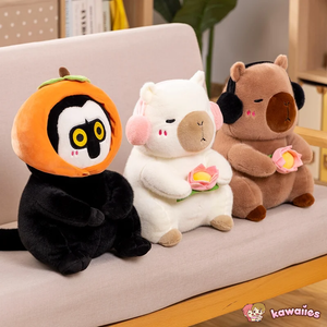 Fluffy Capybara & Monkey Plushie Pals-Kawaii Dream