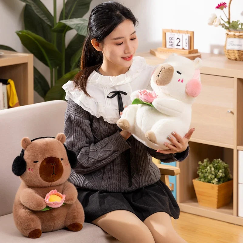 Fluffy Capybara & Monkey Plushie Pals-Kawaii Dream