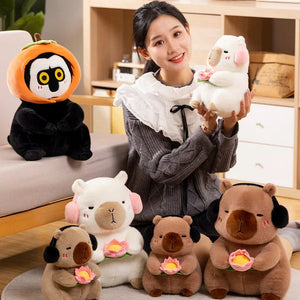 Fluffy Capybara & Monkey Plushie Pals-Kawaii Dream