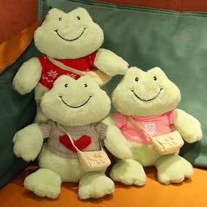 Fluffy Cheerful Frog Plushie Collection-Kawaii Dream