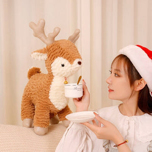 Fluffy Christmas Tree Reindeer Plushie-Kawaii Dream