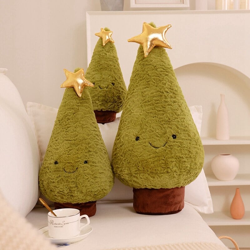 Fluffy Christmas Tree Reindeer Plushie-Kawaii Dream