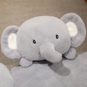 Fluffy Laying Elephant Family-Kawaii Dream