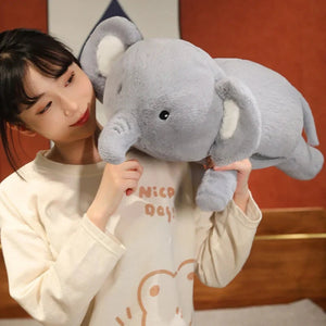 Fluffy Laying Elephant Family-Kawaii Dream
