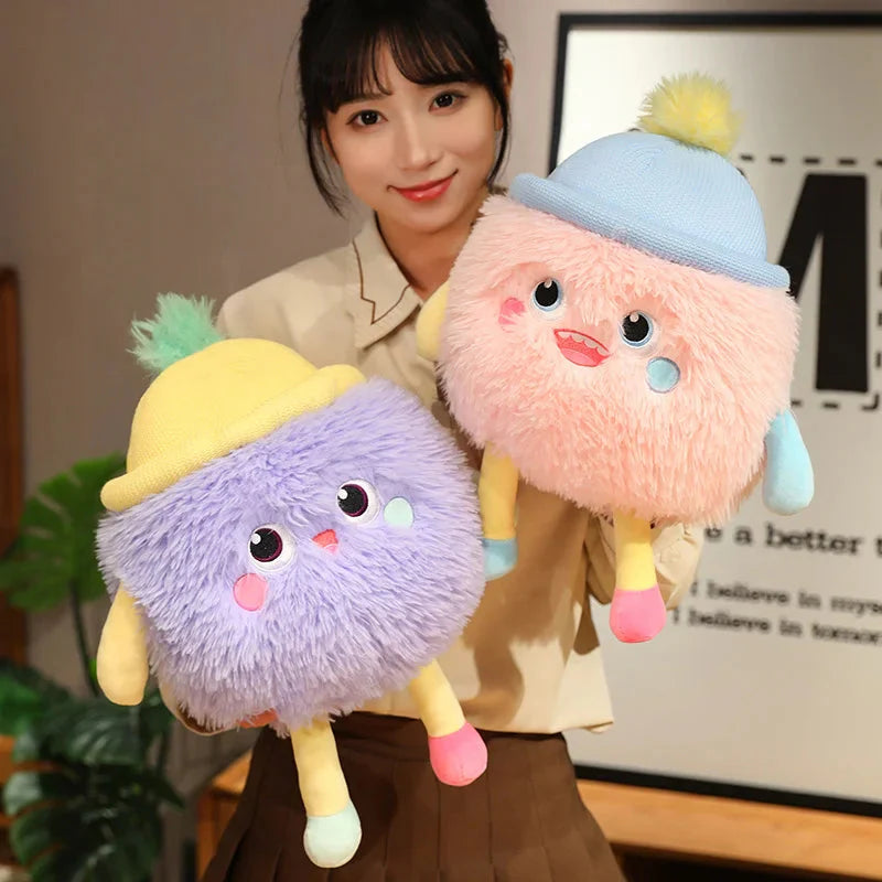 Fluffy Monster Milk Bottles Plushie-Kawaii Dream