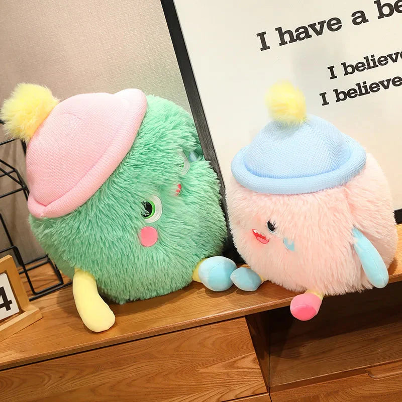 Fluffy Monster Milk Bottles Plushie-Kawaii Dream