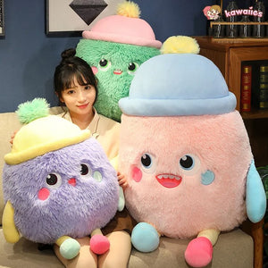 Fluffy Monster Milk Bottles Plushie-Kawaii Dream
