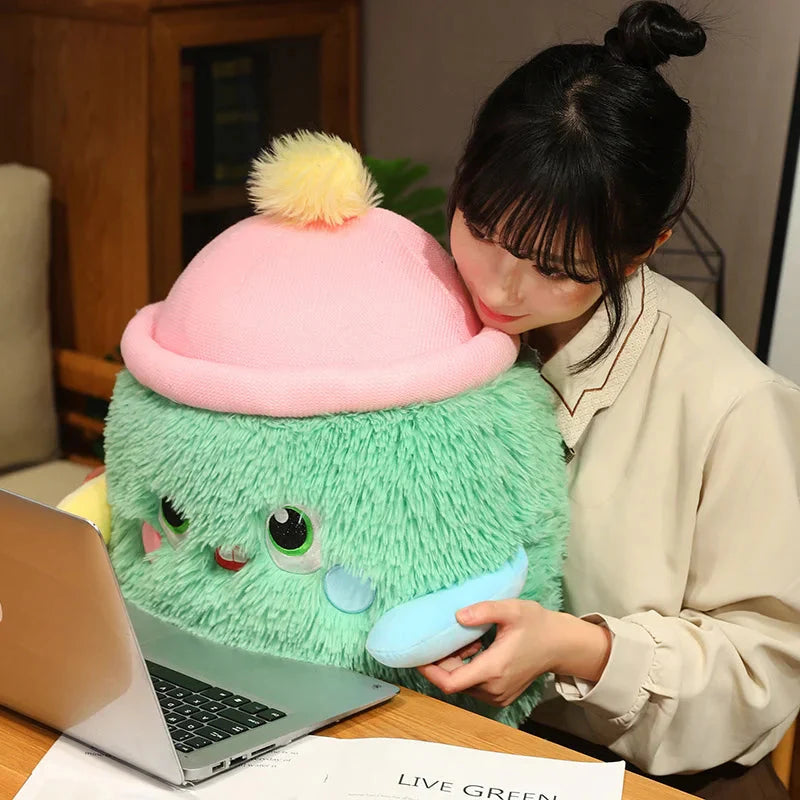 Fluffy Monster Milk Bottles Plushie-Kawaii Dream