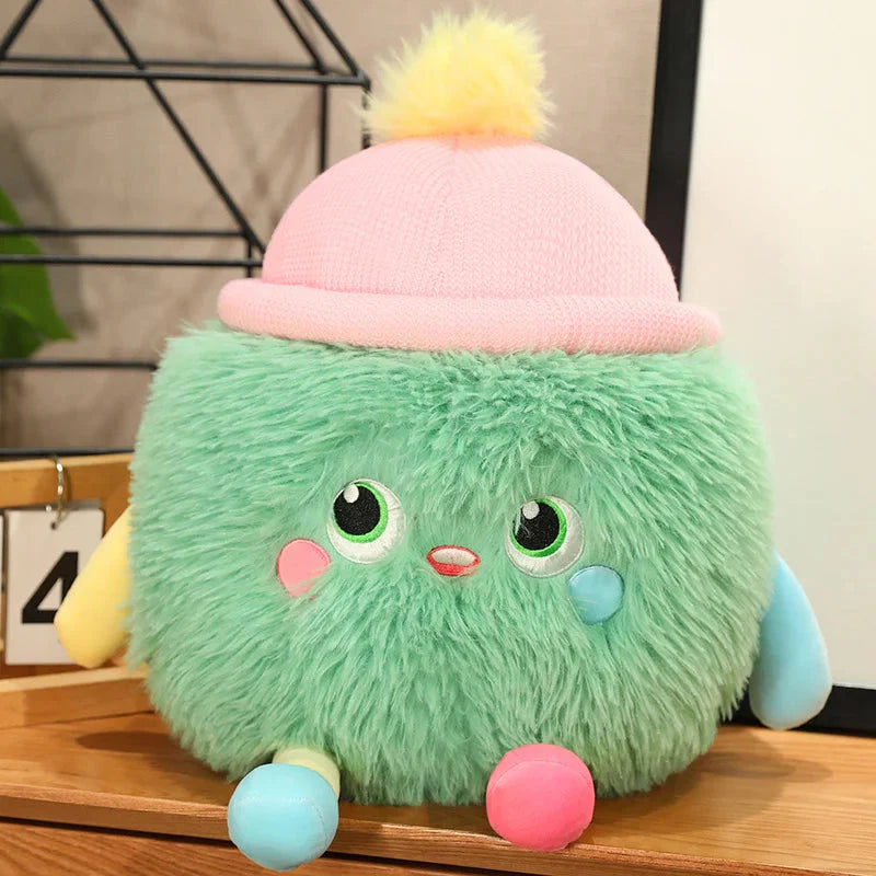 Fluffy Monster Milk Bottles Plushie-Kawaii Dream