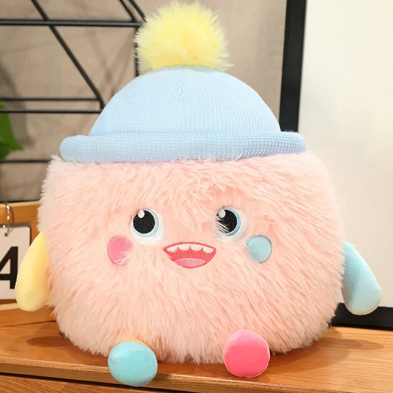 Fluffy Monster Milk Bottles Plushie-Kawaii Dream