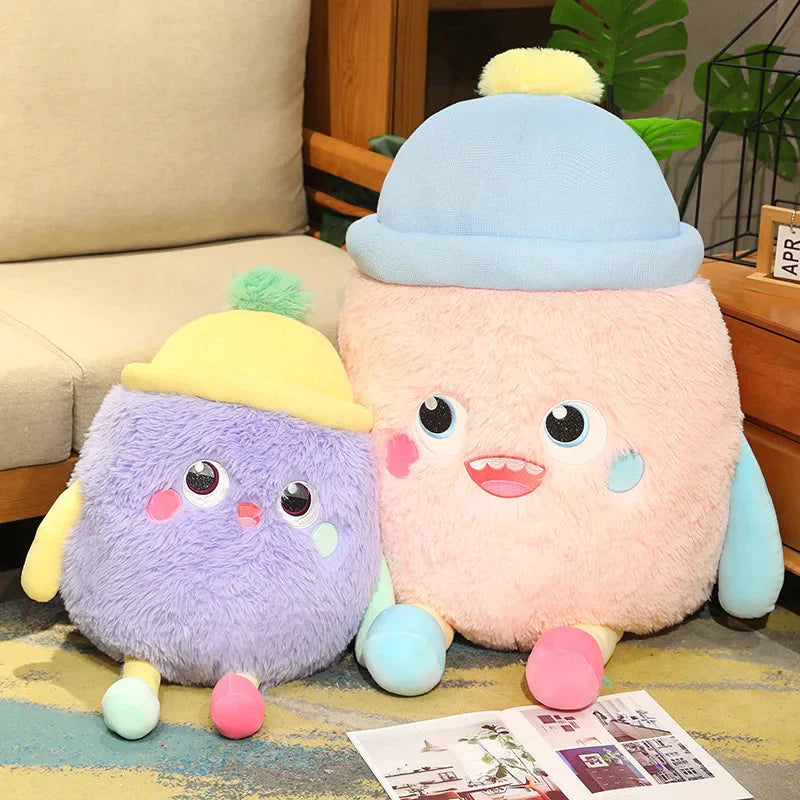 Fluffy Monster Milk Bottles Plushie-Kawaii Dream