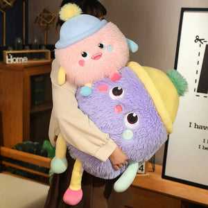 Fluffy Monster Milk Bottles Plushie-Kawaii Dream