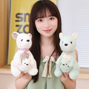 Fluffy Mother & Baby Kangaroo Plushie-Kawaii Dream