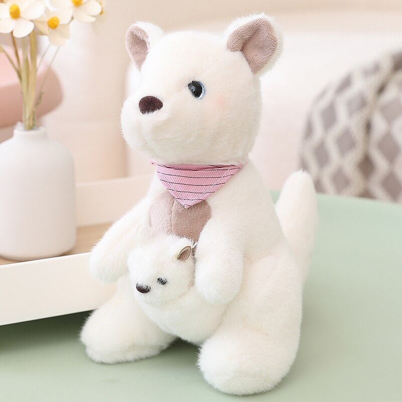 Fluffy Mother & Baby Kangaroo Plushie-Kawaii Dream