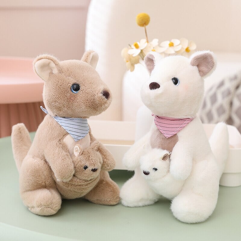 Fluffy Mother & Baby Kangaroo Plushie-Kawaii Dream