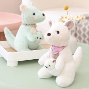 Fluffy Mother & Baby Kangaroo Plushie-Kawaii Dream
