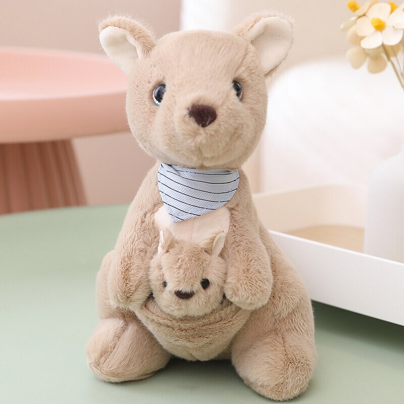Fluffy Mother & Baby Kangaroo Plushie-Kawaii Dream