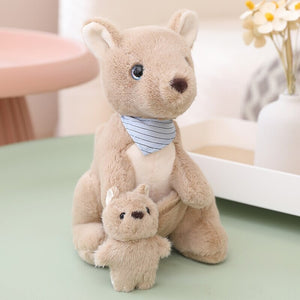Fluffy Mother & Baby Kangaroo Plushie-Kawaii Dream
