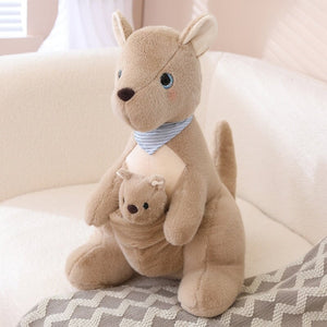 Fluffy Mother & Baby Kangaroo Plushie-Kawaii Dream