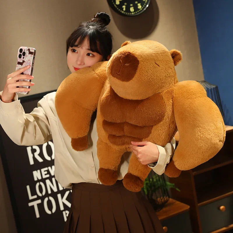 Fluffy Muscular Capybara Plush-Kawaii Dream