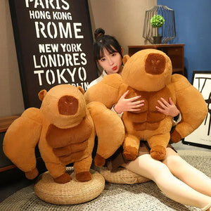 Fluffy Muscular Capybara Plush-Kawaii Dream