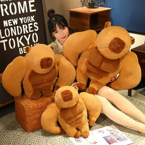Fluffy Muscular Capybara Plush-Kawaii Dream