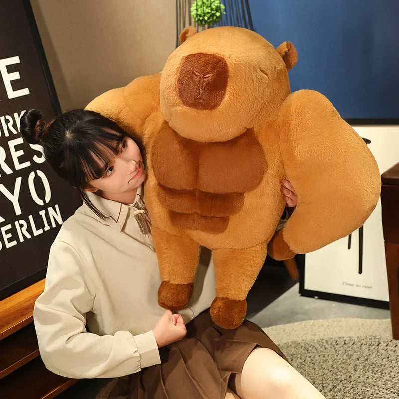 Fluffy Muscular Capybara Plush-Kawaii Dream
