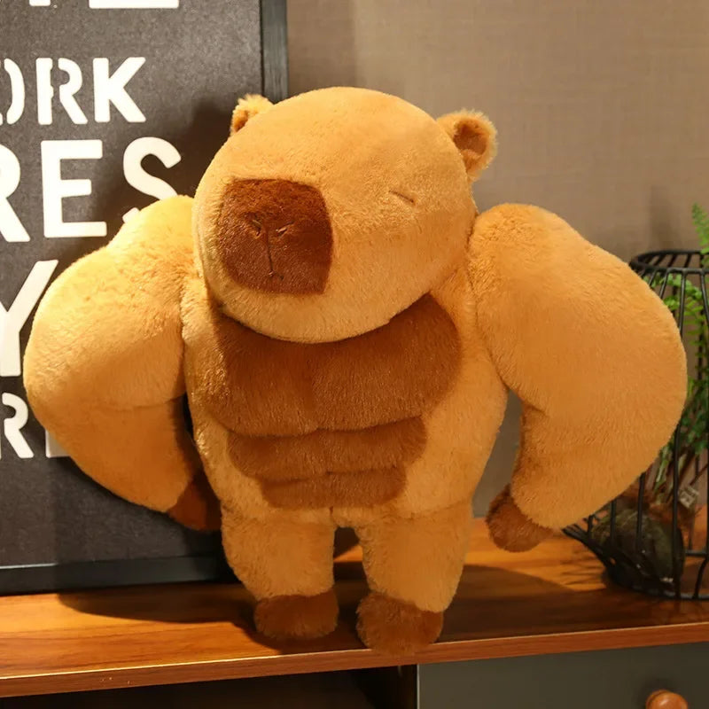 Fluffy Muscular Capybara Plush-Kawaii Dream