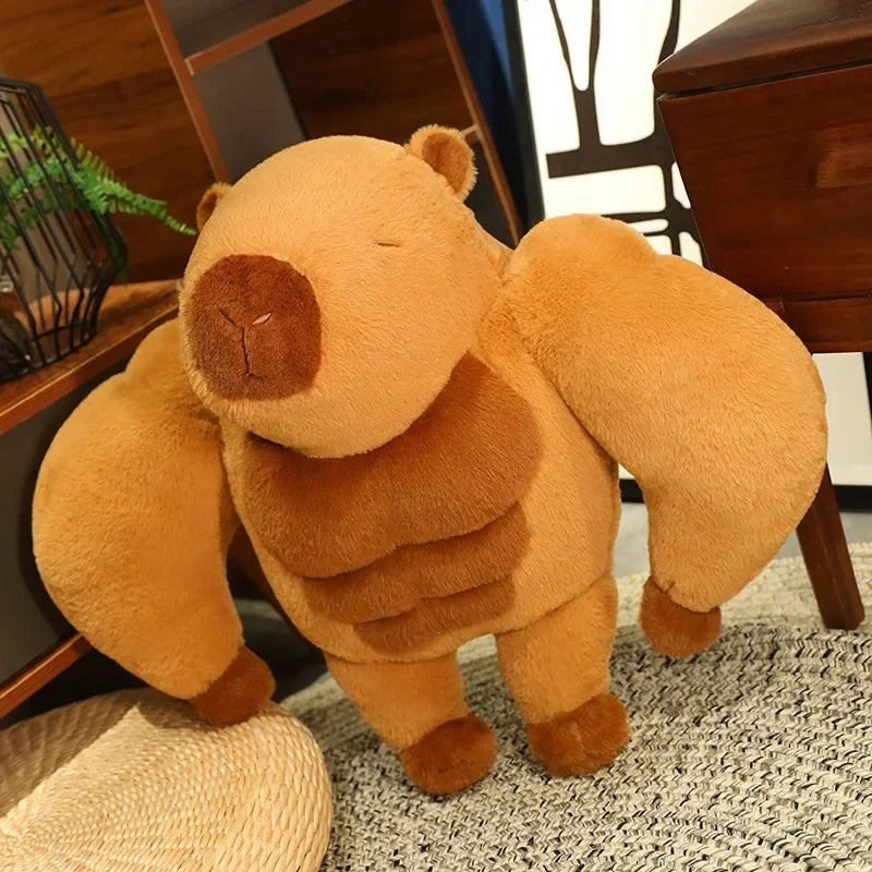 Fluffy Muscular Capybara Plush-Kawaii Dream