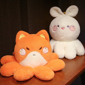 Fluffy Octo-Animal Fox Cat Bunny Bear Plushies-Kawaii Dream