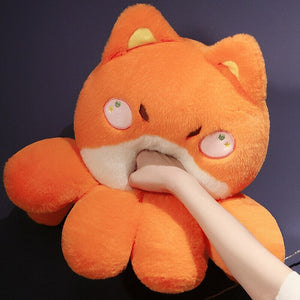 Fluffy Octo-Animal Fox Cat Bunny Bear Plushies-Kawaii Dream