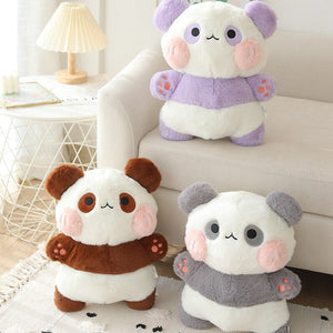 Fluffy Panda Squad Plushies-Kawaii Dream