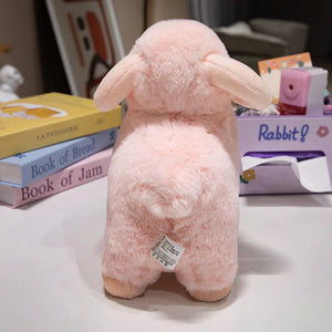 Fluffy Pink White Sheep Ram Plushies-Kawaii Dream