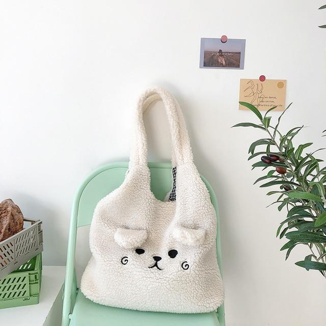 Fluffy Pup Tote-Kawaii Dream