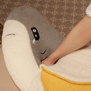 Fluffy Shark Banana Plushie-Kawaii Dream