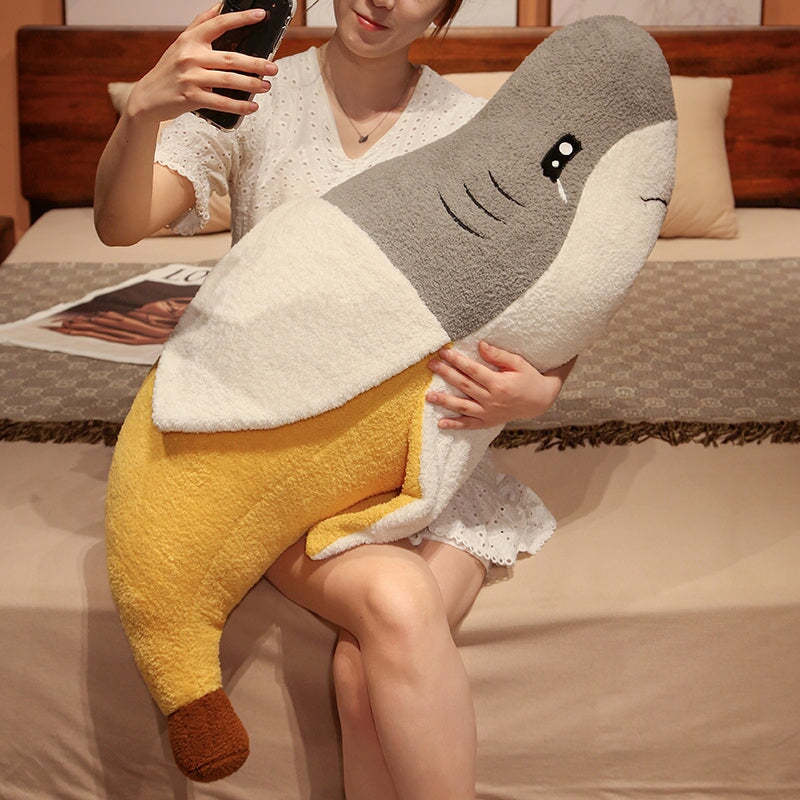 Fluffy Shark Banana Plushie-Kawaii Dream