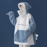 Fluffy Shark Hoodie-Kawaii Dream