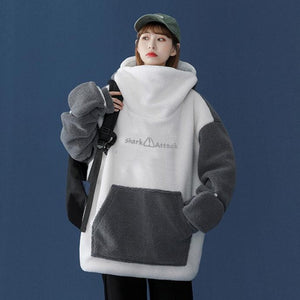 Fluffy Shark Hoodie-Kawaii Dream