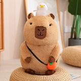 Fluffy Sleepy Capybara with Orange Plushie-Kawaii Dream
