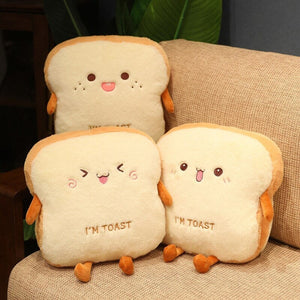 Fluffy Toastie Bread Hand Warmer Plushies-Kawaii Dream
