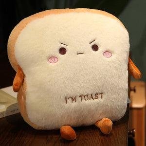 Fluffy Toastie Bread Hand Warmer Plushies-Kawaii Dream