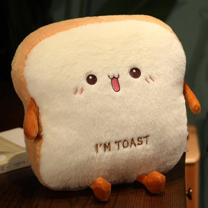 Fluffy Toastie Bread Hand Warmer Plushies-Kawaii Dream