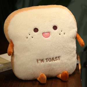 Fluffy Toastie Bread Hand Warmer Plushies-Kawaii Dream